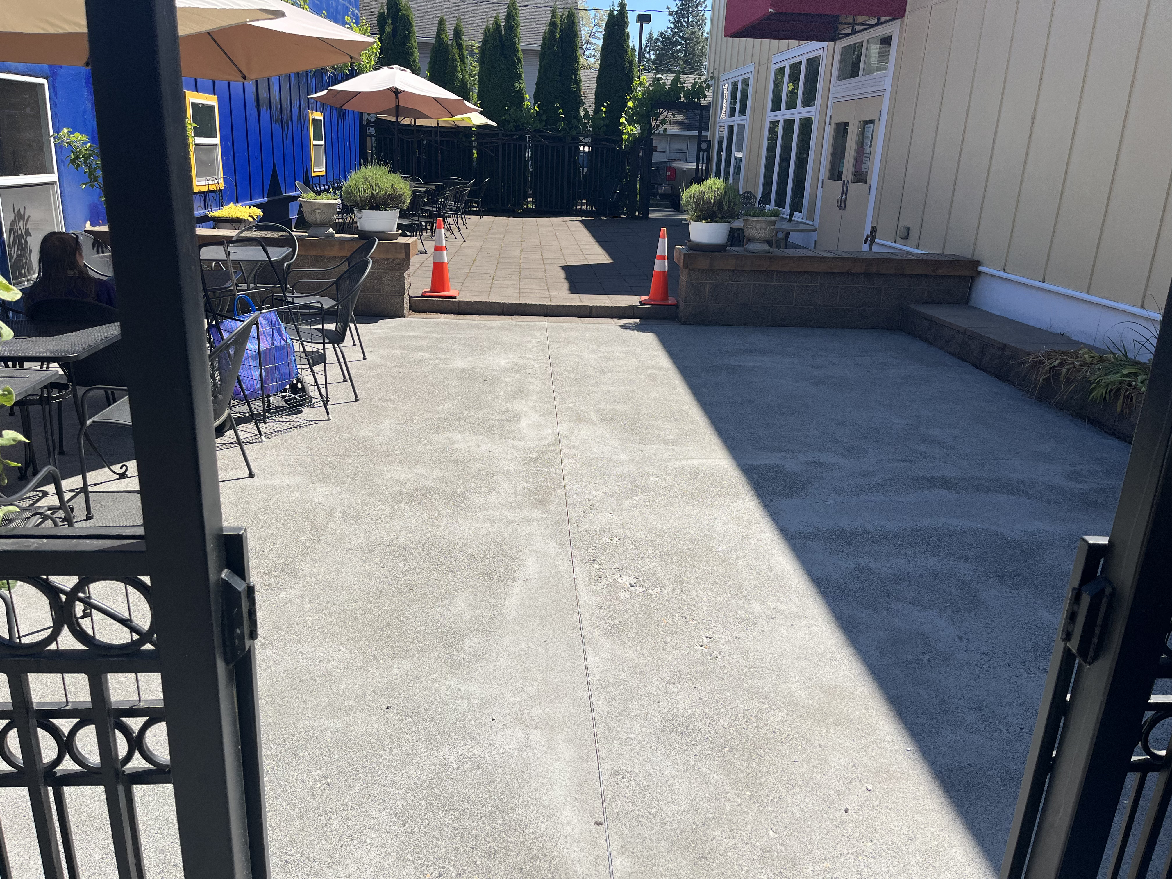 Strickland pressure washing before 13